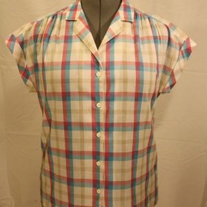 Vintage Koret Plaid Button Down Shirt